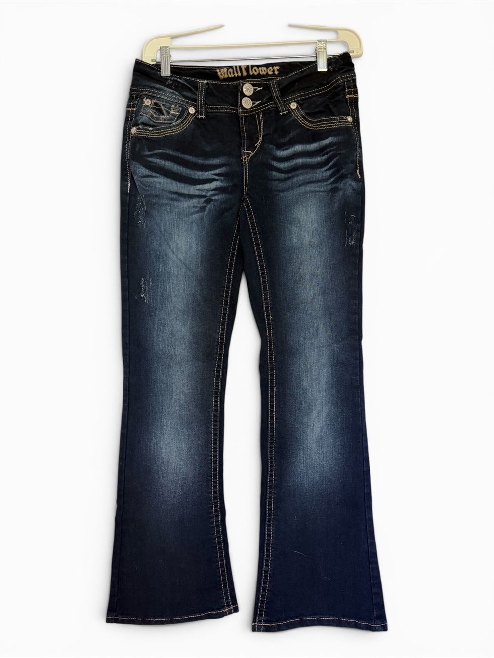 WallFlower Jeans Dark Wash Bootcut Stretch Juniors 5 Women’s 28/29